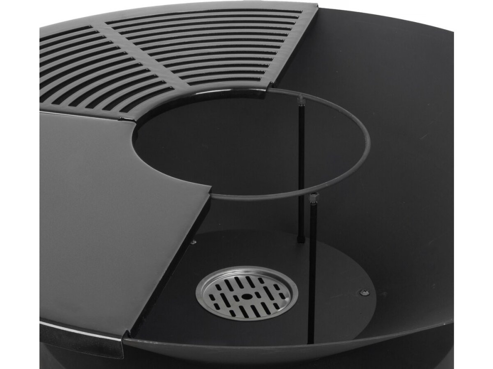 Grill plancha z piecem do pizzy "César premium" - Ø 81 cm - Czarny