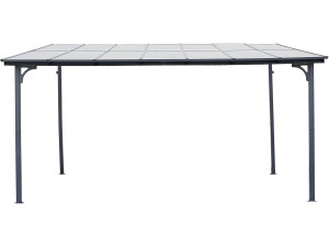 Pergola przysufitowa "Marvin" - 4 x 3 m - 423 x 298 x 243 cm - Ciemnoszara