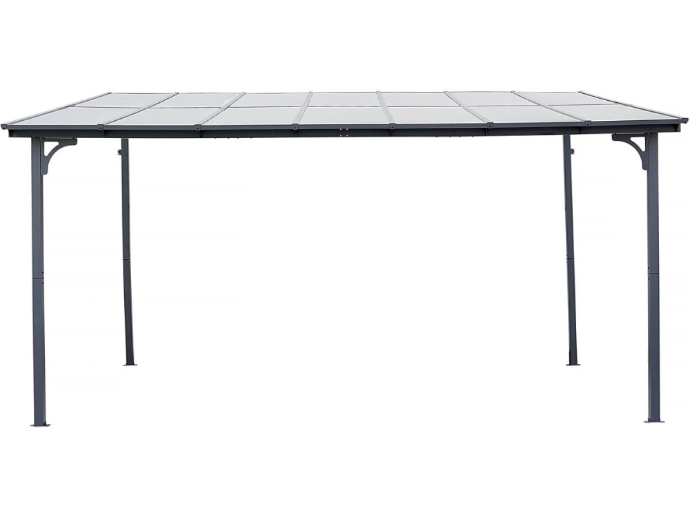 Pergola przysufitowa "Marvin" - 4 x 3 m - 423 x 298 x 243 cm - Ciemnoszara
