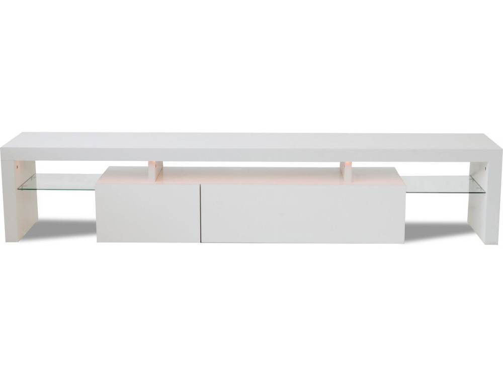 Stojak na telewizor "Tina" LED lakierowany - 187,5 x 34 x 38 cm - biały