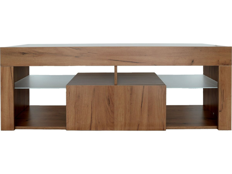 Drewniana szafka RTV "Hugo" - 140 x 40 x 50 cm - Braz