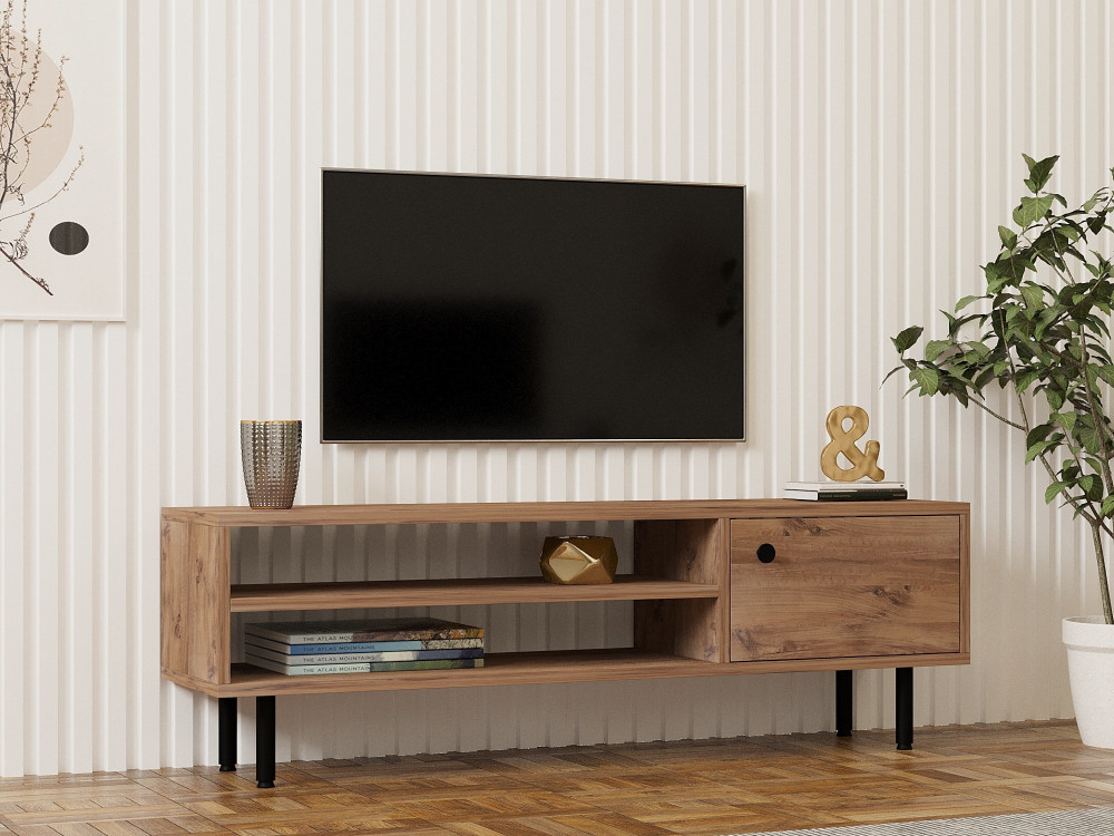 Drewniana podstawa pod telewizor "Avila" - 120 x 30 x 38 cm - sosna atlantycka