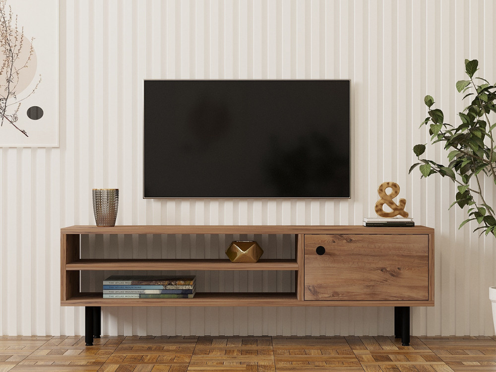 Drewniana podstawa pod telewizor "Avila" - 120 x 30 x 38 cm - sosna atlantycka