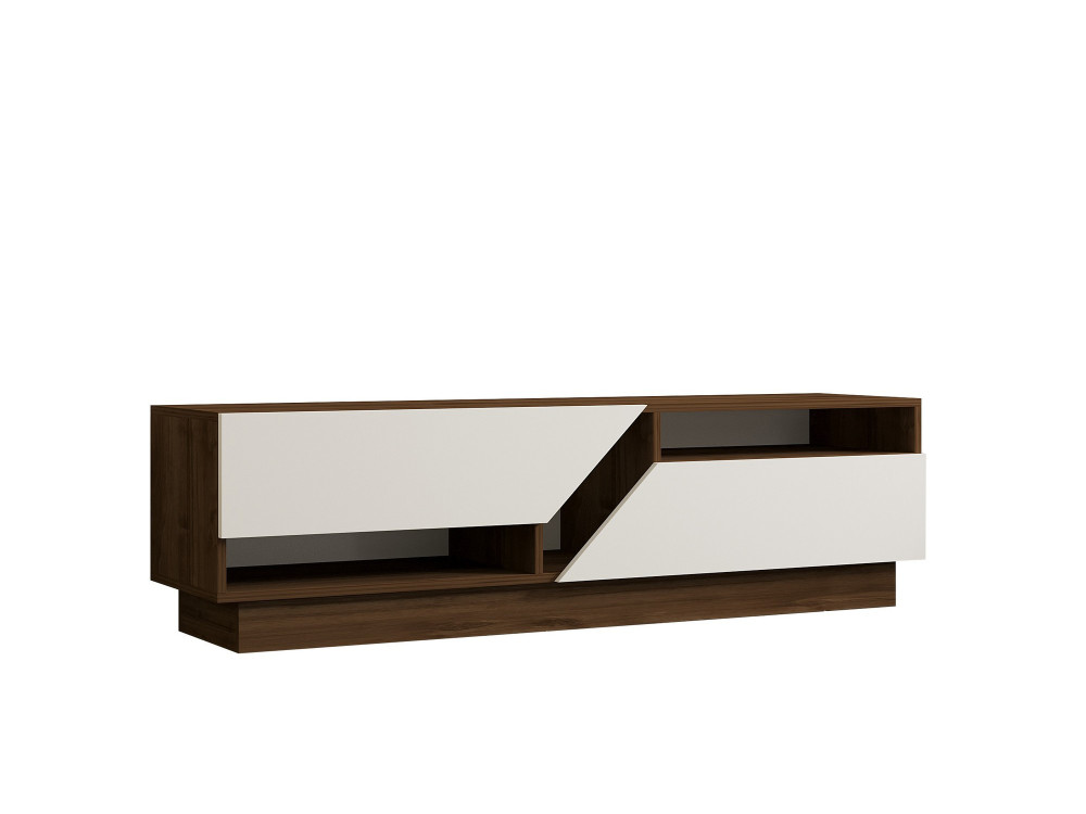 Drewniana podstawa pod telewizor "Koza" - 160 x 40 x 45 cm - OrzechBiały