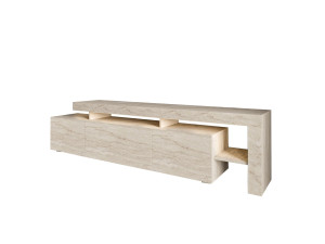 Drewniana podstawa pod telewizor "Beliz" - 192 x 37 x 53 cm - trawertyn