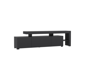 Drewniana podstawa pod telewizor "Beliz" - 192 x 37 x 53 cm - Antracyt