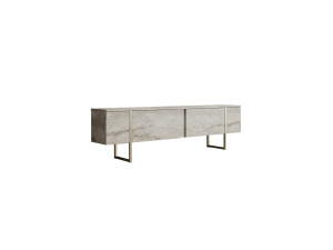 Drewniana podstawa pod telewizor "Luxe" - 180 x 30 x 50 cm - TravertinOr