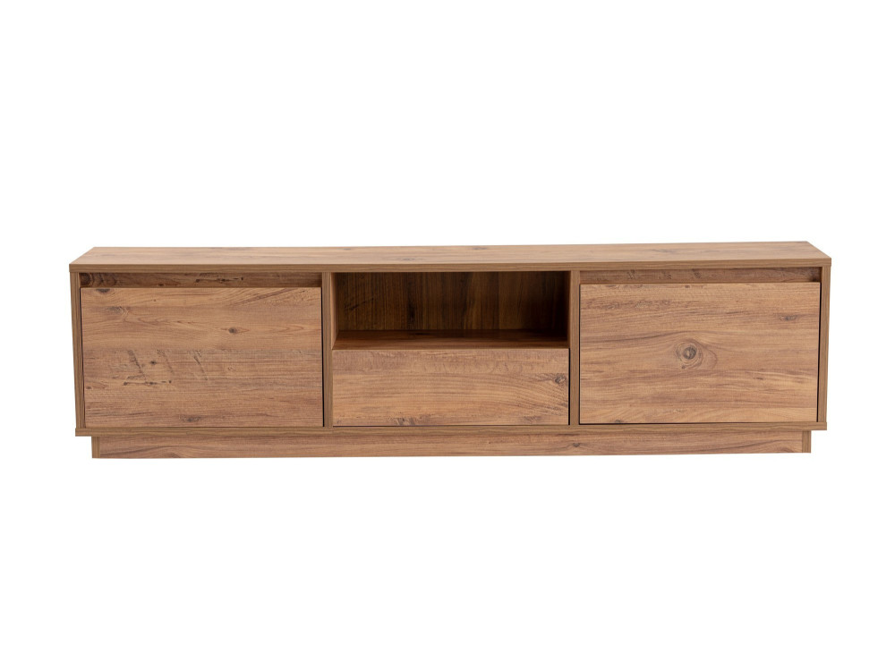 Drewniana podstawa pod telewizor "Vanguard" - 160 x 29 x 42 cm - sosna atlantycka