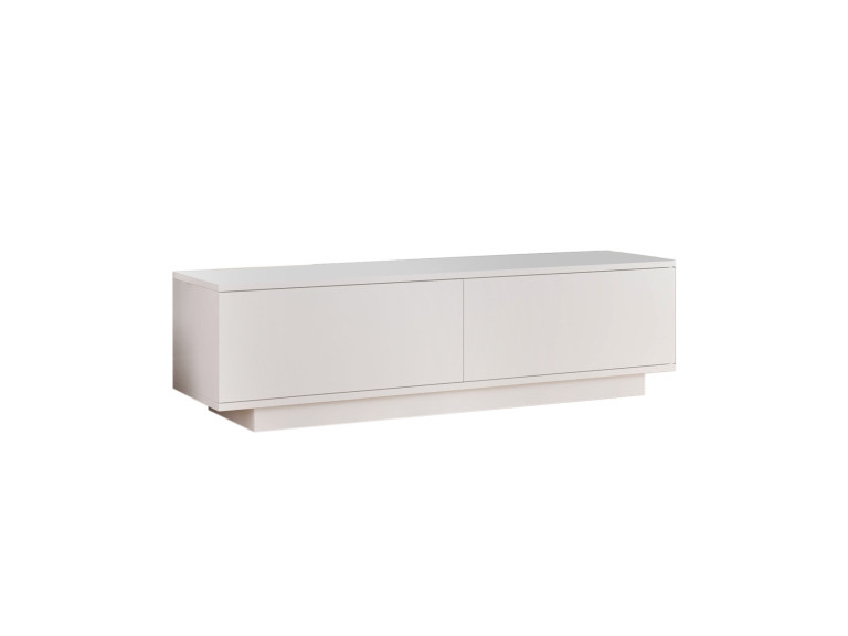 Drewniana podstawa pod telewizor "FN1" - 140 x 35 x 38 cm - Biały