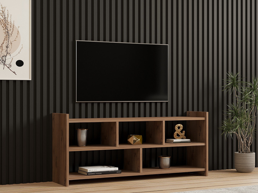 Drewniana podstawa pod telewizor "Pera" - 117 x 28 x 55 cm - sosna atlantycka