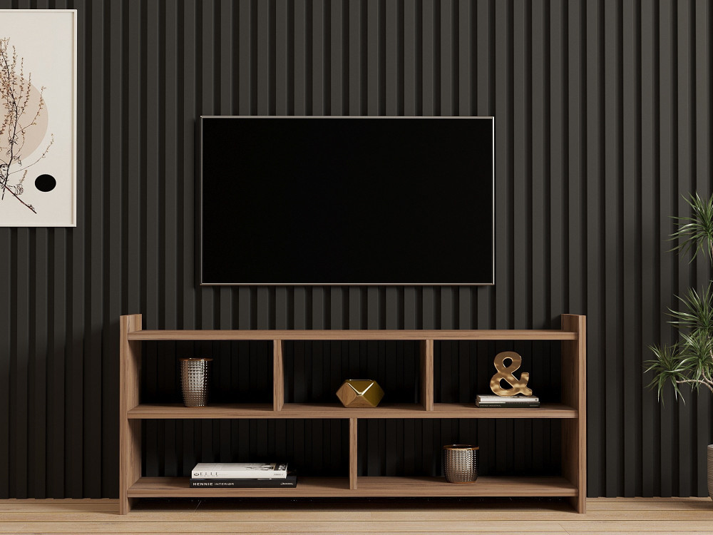 Drewniana podstawa pod telewizor "Pera" - 117 x 28 x 55 cm - sosna atlantycka