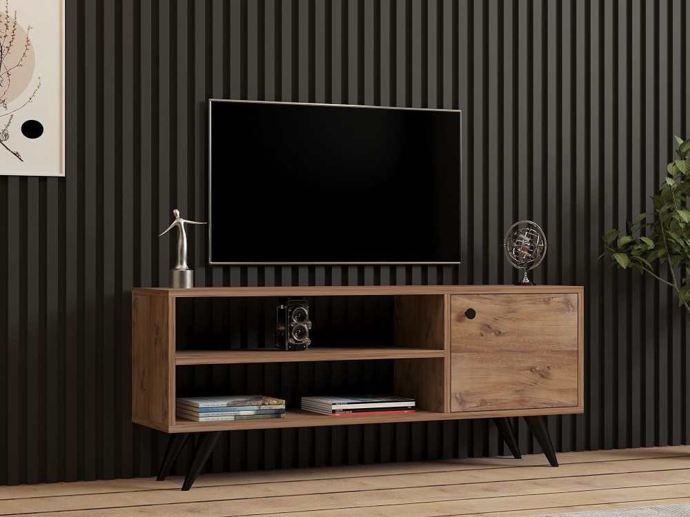 Drewniana podstawa pod telewizor "Jena" - 120 x 29 x 50 cm - sosna atlantycka