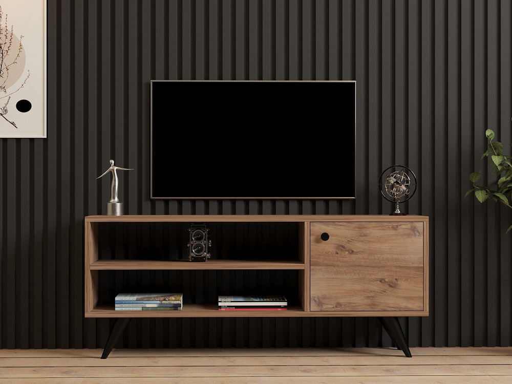 Drewniana podstawa pod telewizor "Jena" - 120 x 29 x 50 cm - sosna atlantycka