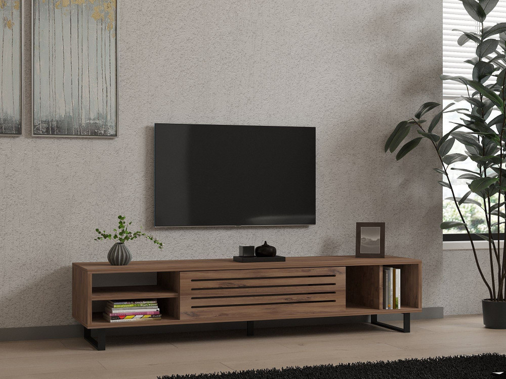 Drewniana podstawa pod telewizor "Safir" 160 x 40 x 35 cm - sosna atlantycka