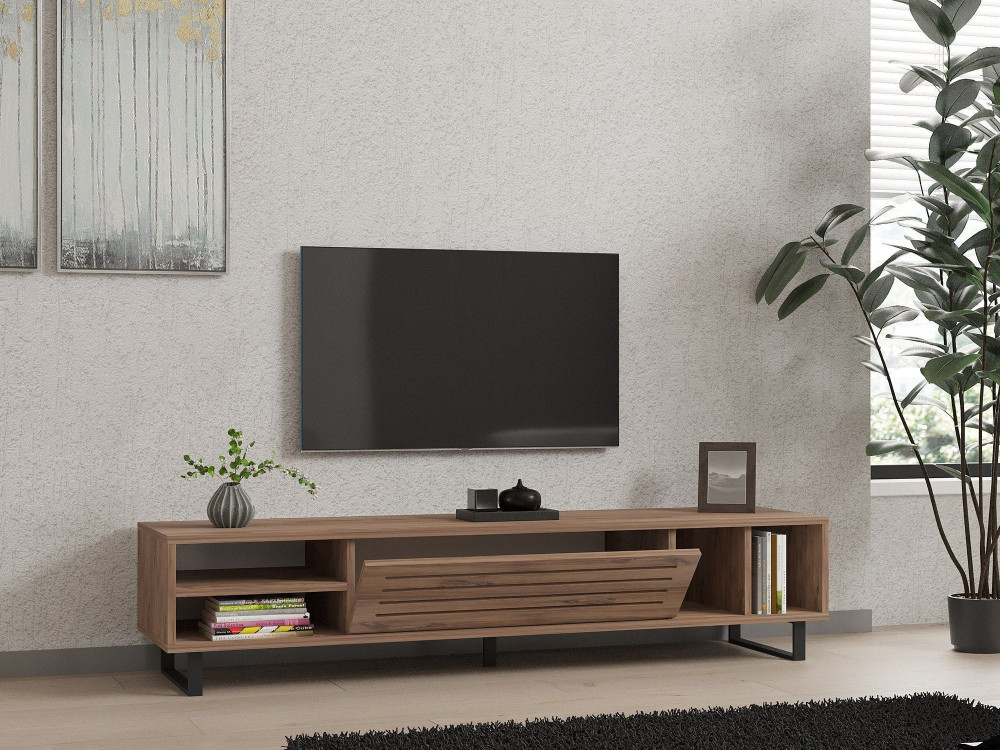 Drewniana podstawa pod telewizor "Safir" 160 x 40 x 35 cm - sosna atlantycka