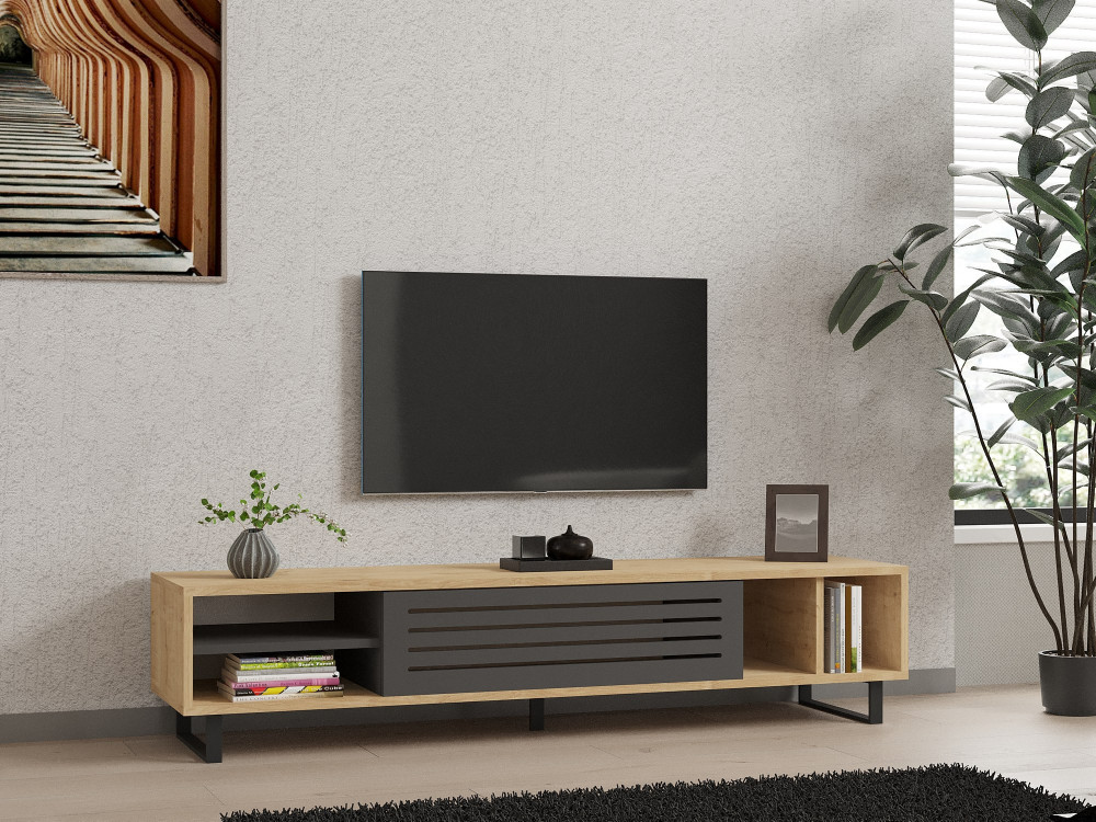 Drewniana podstawa pod telewizor "Safir" 160 x 40 x 35 cm - Saphir
