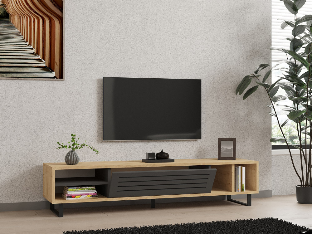 Drewniana podstawa pod telewizor "Safir" 160 x 40 x 35 cm - Saphir