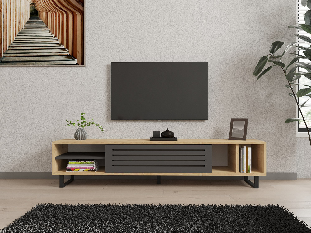 Drewniana podstawa pod telewizor "Safir" 160 x 40 x 35 cm - Saphir