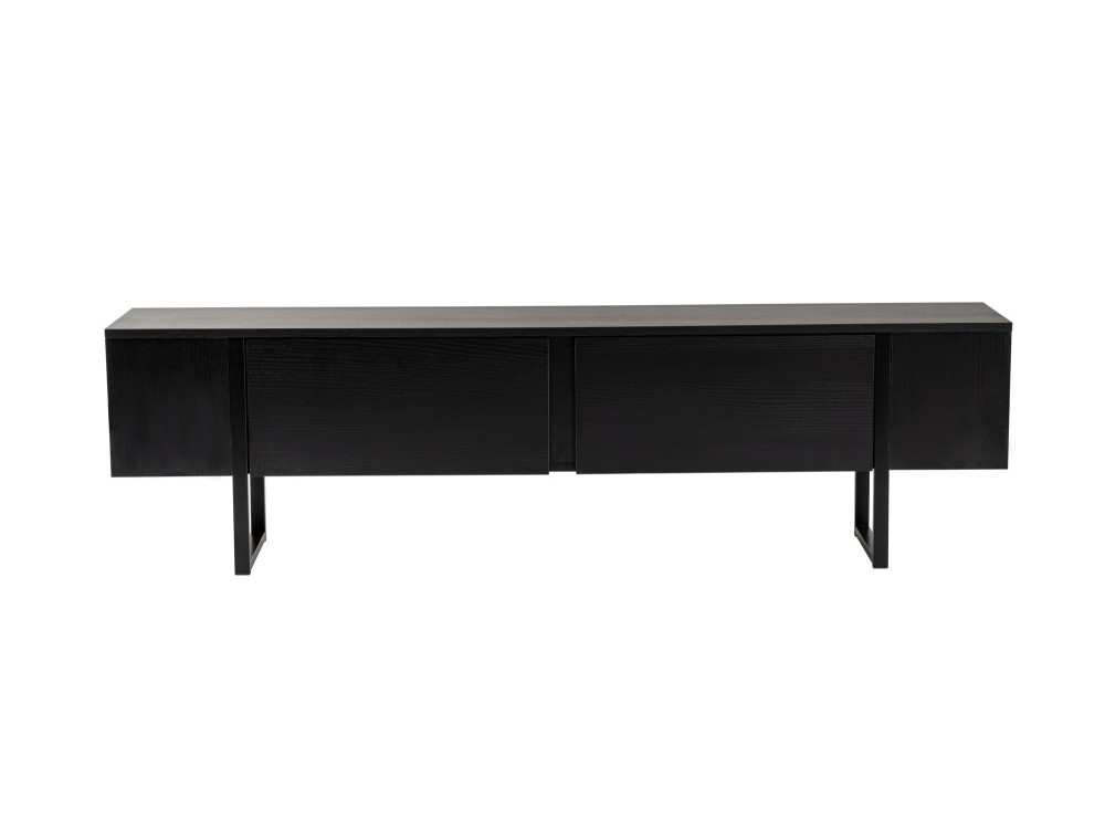Drewniana podstawa pod telewizor "Serenity" - 180 x 29 x 50 cm - Czarny