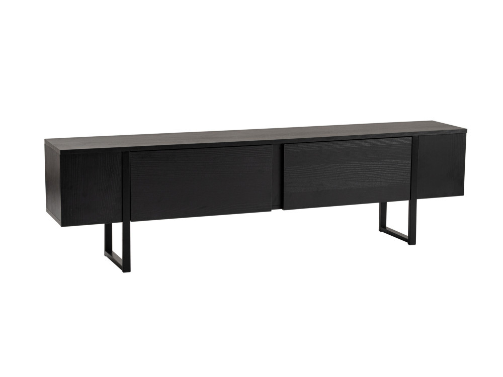 Drewniana podstawa pod telewizor "Serenity" - 180 x 29 x 50 cm - Czarny