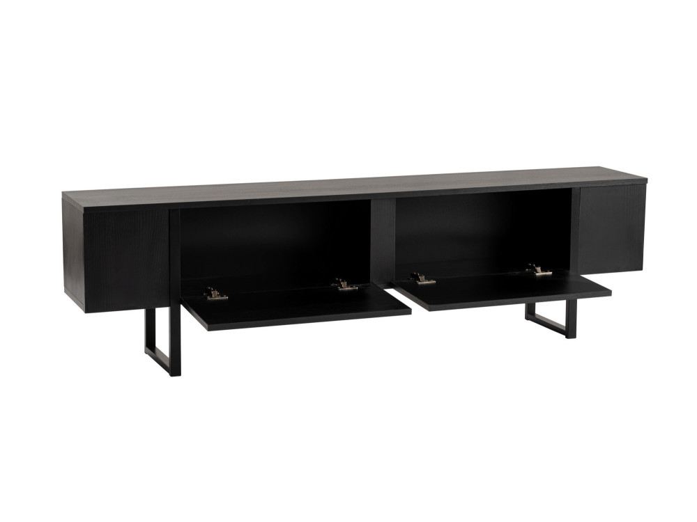Drewniana podstawa pod telewizor "Serenity" - 180 x 29 x 50 cm - Czarny