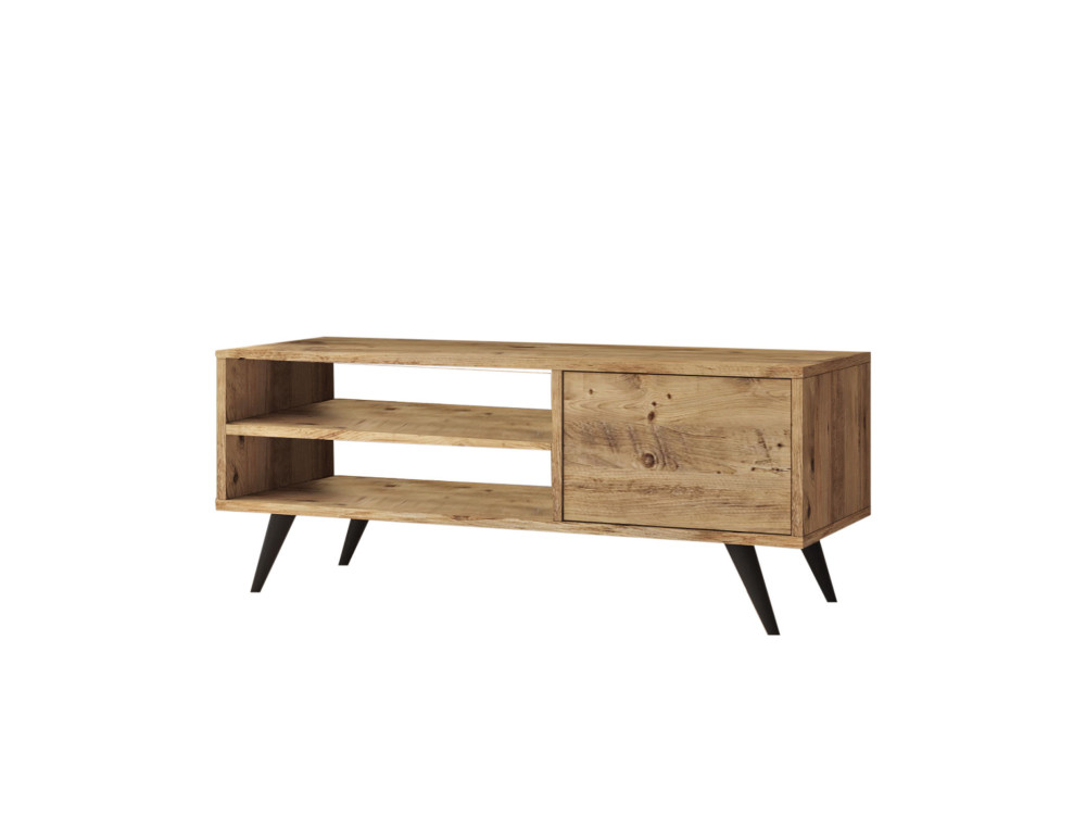 Drewniany stojak pod telewizor "Imo" - 110 x 40 x 44 cm - Brązowy