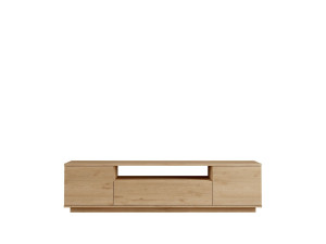 Drewniany stojak pod telewizor "Rowen" - 180 x 44 x 44 cm - Brązowy