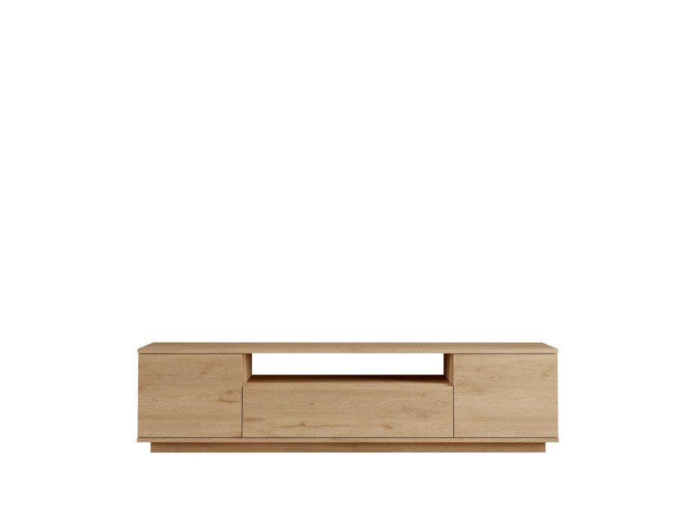 Drewniany stojak pod telewizor "Rowen" - 180 x 44 x 44 cm - Brązowy