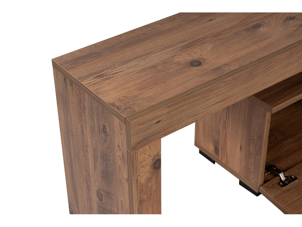 Drewniany stojak pod telewizor "Enclave" - 180 x 31 x 50 cm - Brązowy