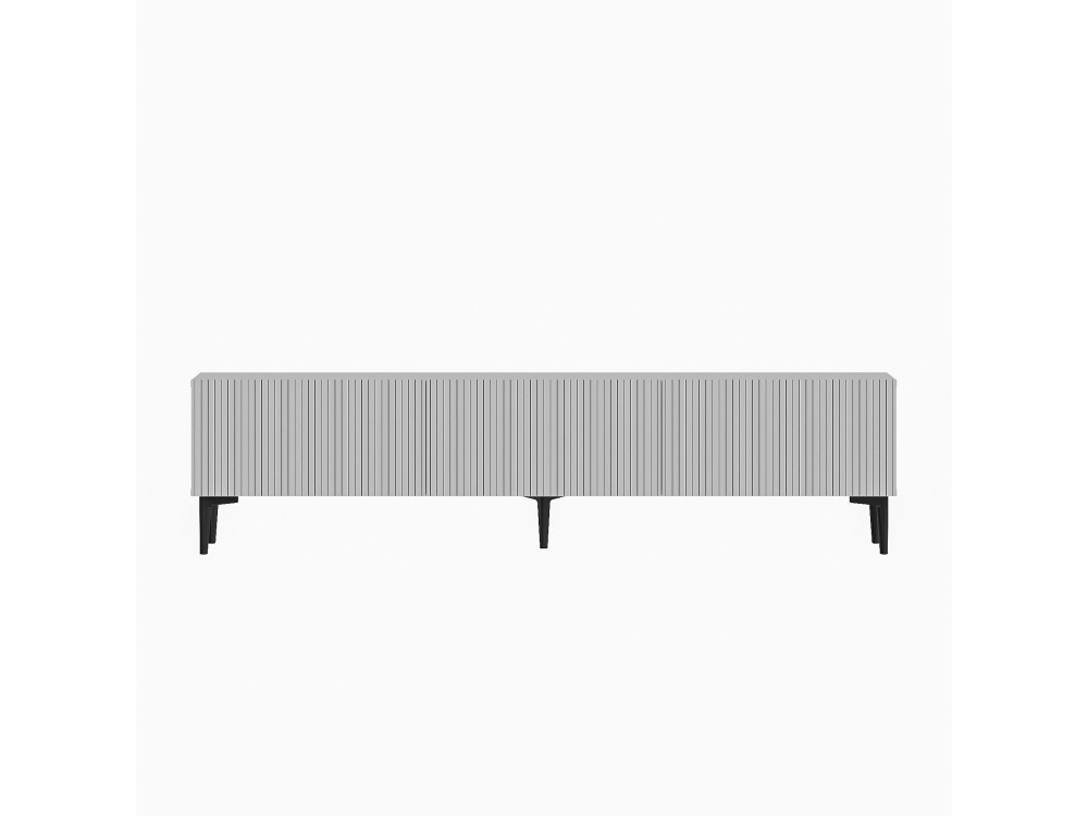 Drewniana podstawa pod telewizor "Oscar" - 180 x 31 x 45 cm - Biały