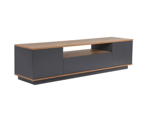 Drewniana podstawa pod telewizor "Veramont" - 180 x 44 x 44 cm - Antracytowy szary
