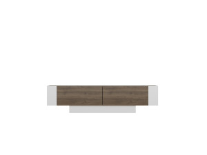 Drewniany stojak pod telewizor "Matera" - 150 x 31 x 41 cm - Brązowy