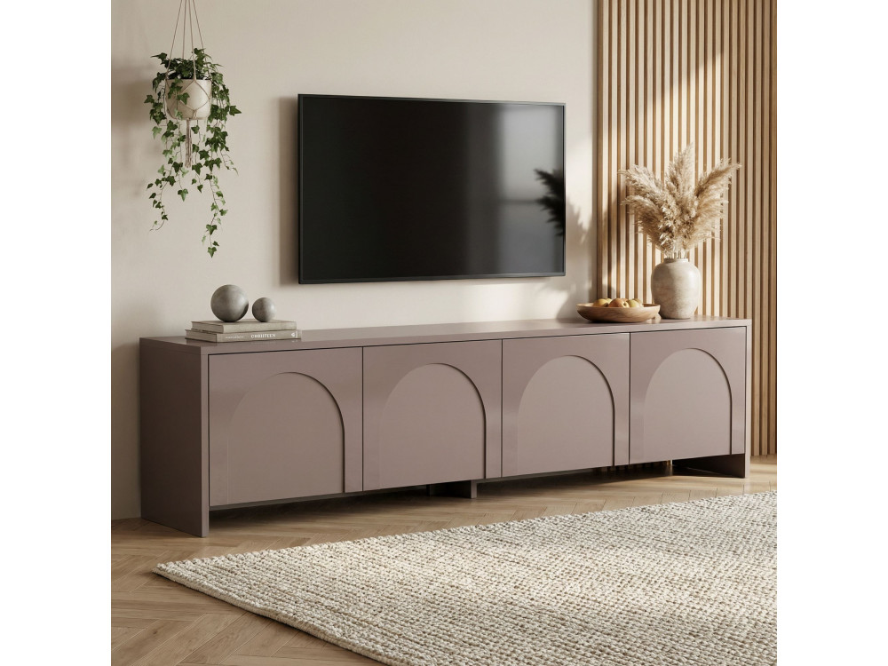 Drewniana podstawa pod telewizor "Aurelia" - 180 x 32 x 45 cm - Atlas