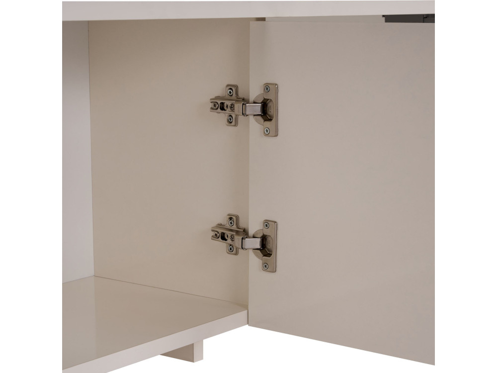 Drewniana podstawa pod telewizor "Aurelia" - 180 x 32 x 45 cm - Kremowy