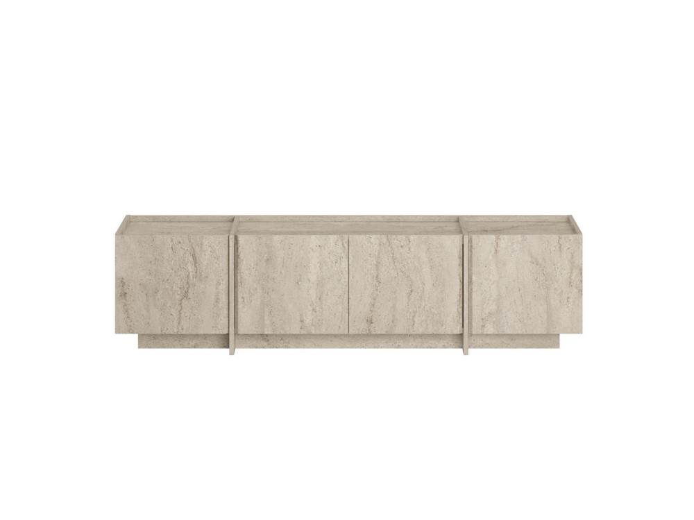 Drewniana podstawa pod telewizor "Lowen" - 180 x 35 x 46 cm - trawertyn