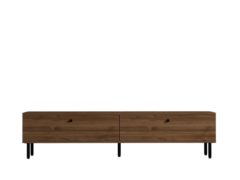 Drewniany stojak pod telewizor "Nantes" - 160 x 25 x 37 cm - Brązowy