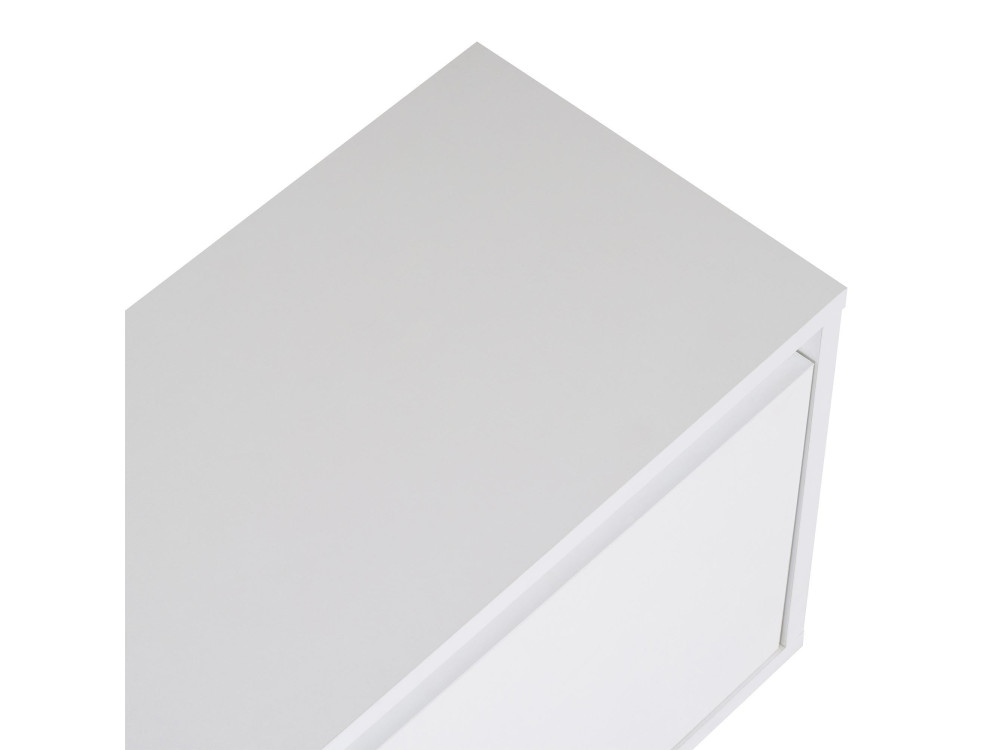 Drewniana podstawa pod telewizor "Sentinel" - 160 x 30 x 42 cm - Biały