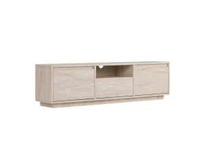 Drewniana podstawa pod telewizor "Sentinel" - 160 x 30 x 42 cm - trawertyn