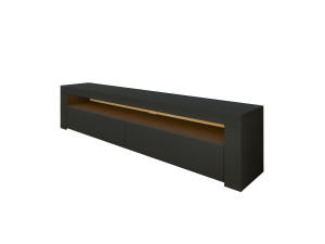 Drewniany stojak TV "Bati" - 150 x 36 x 46 cm - Antracytowy szary