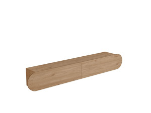 Drewniany stojak TV "LUM1" - 180 x 31 x 29 cm - Beżowy