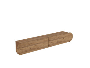 Drewniany stojak TV "LUM1" - 180 x 31 x 29 cm - Brązowy