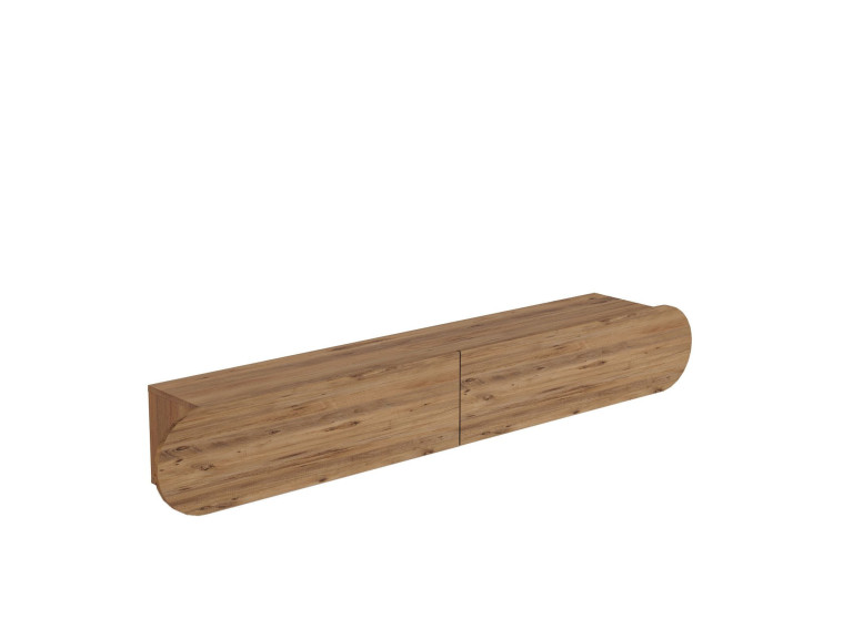 Drewniany stojak TV "LUM1" - 180 x 31 x 29 cm - Brązowy
