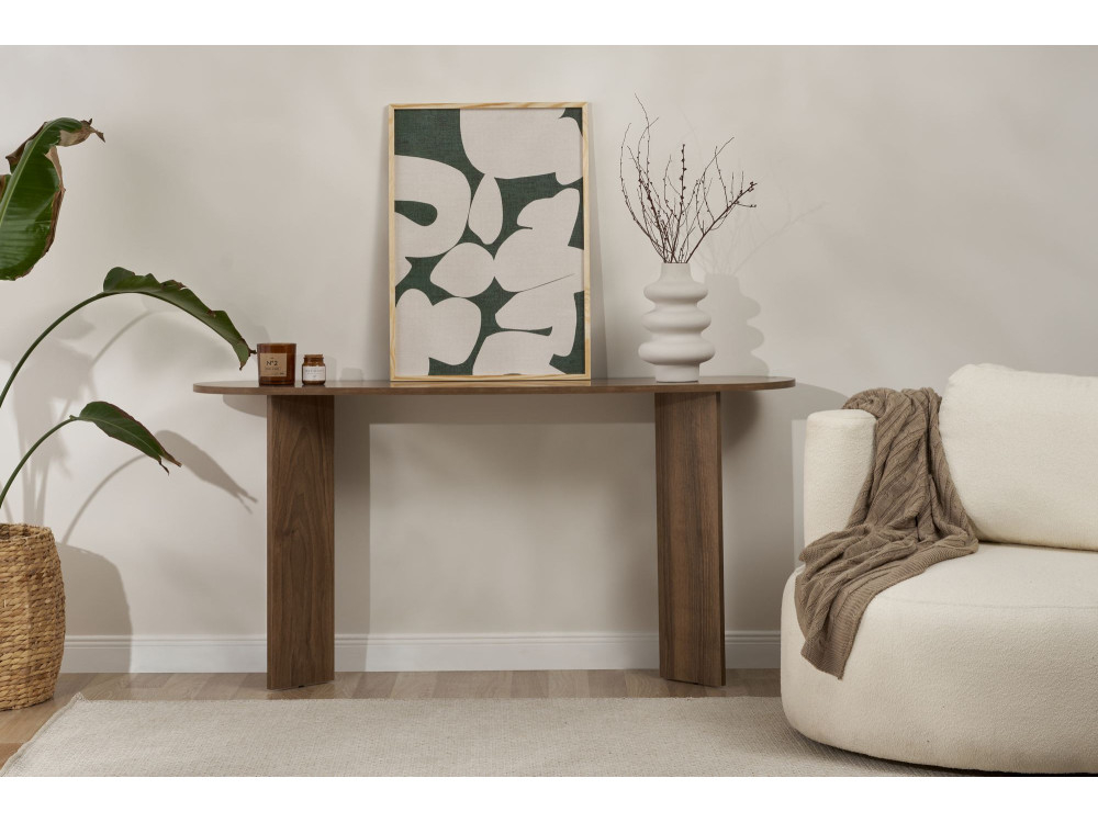 Kredens drewniany "Sira" - 150 x 35 x 75 cm - Orzech