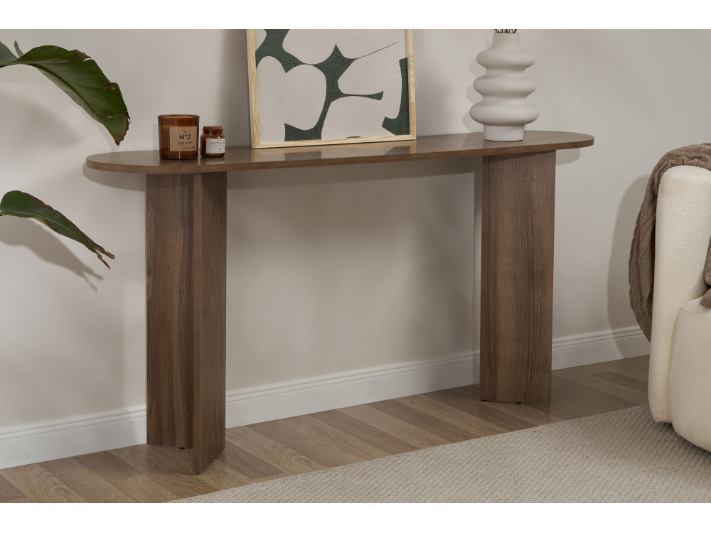 Kredens drewniany "Sira" - 150 x 35 x 75 cm - Orzech
