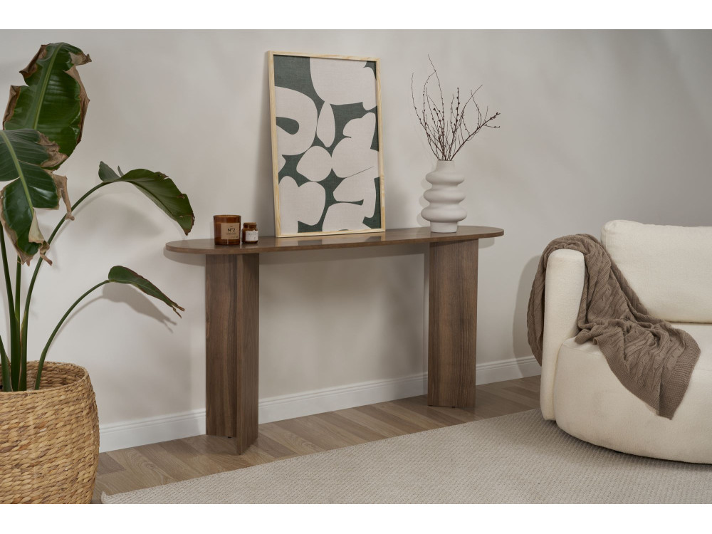 Kredens drewniany "Sira" - 150 x 35 x 75 cm - Orzech