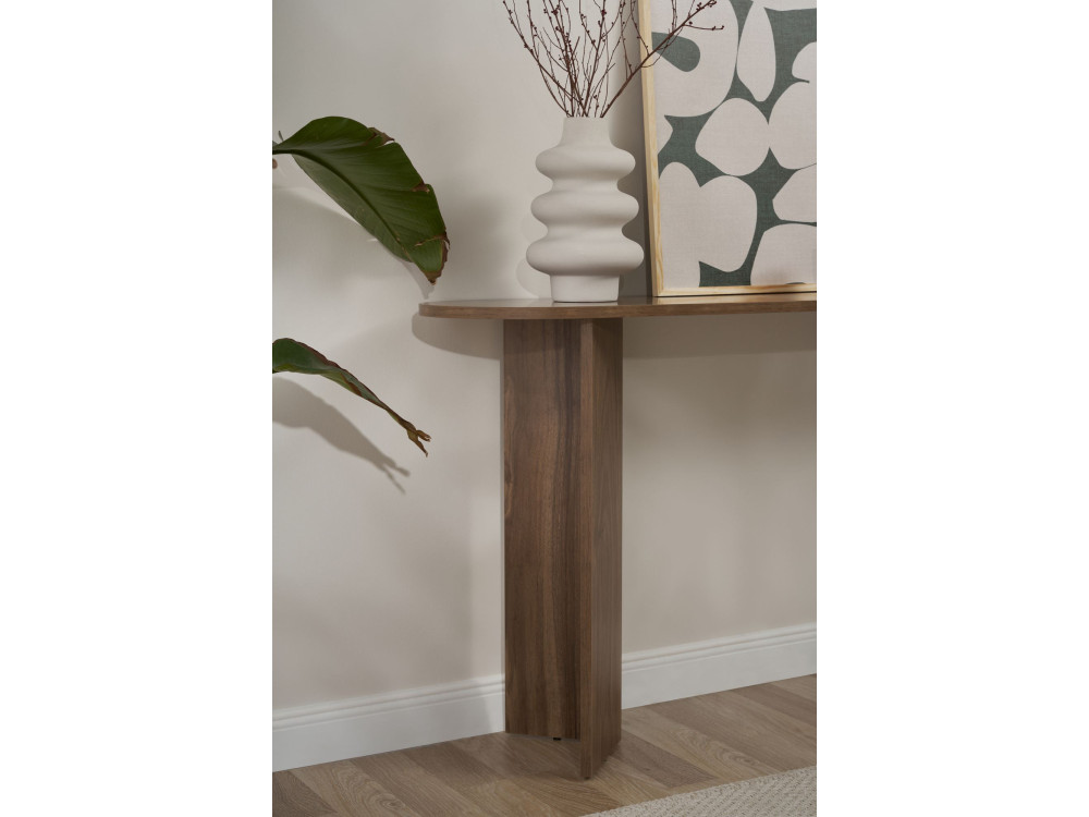 Kredens drewniany "Sira" - 150 x 35 x 75 cm - Orzech