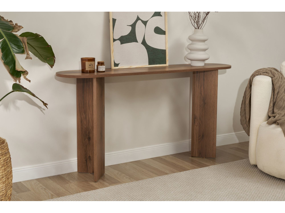 Kredens drewniany "Sira" - 150 x 35 x 75 cm - Orzech