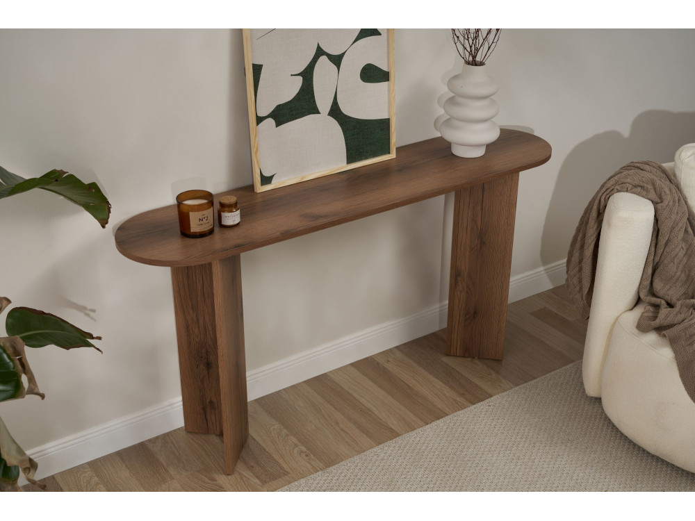Kredens drewniany "Sira" - 150 x 35 x 75 cm - Orzech
