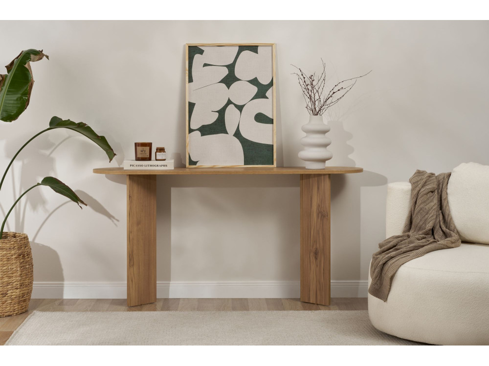 Kredens drewniany "Sira" - 150 x 35 x 75 cm - Dąb