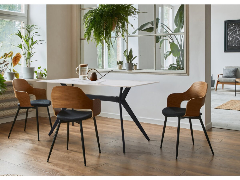 Stół jadalny ceramiczny "Boreal" - 4-6 osób - 160 cm - biały